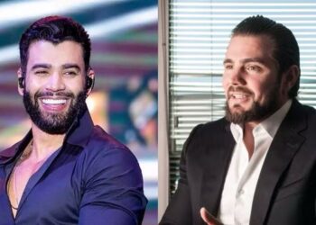 O cantor Gusttavo Lima e o ex banqueiro Daniel Vorcaro