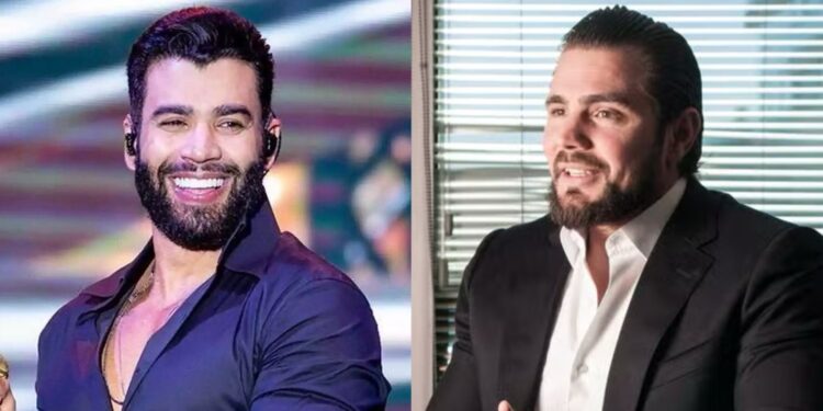 O cantor Gusttavo Lima e o ex banqueiro Daniel Vorcaro