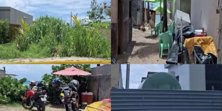 Alamedas de acesso às praias de Muro Alto e Gamboa bloqueadas, em Ipojuca