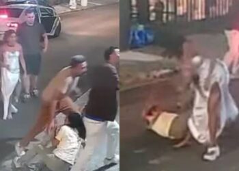 Imagens capturadas mostram a brutalidade do ataque