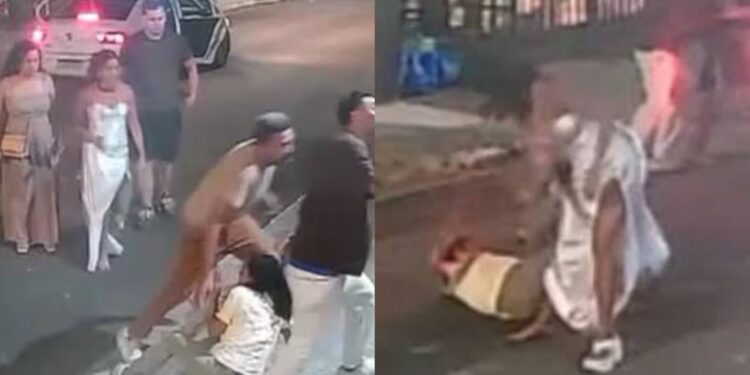 Imagens capturadas mostram a brutalidade do ataque