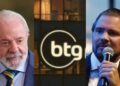 O presidente Lula e o ex-banqueiro Daniel Vorcaro