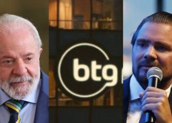 O presidente Lula e o ex-banqueiro Daniel Vorcaro