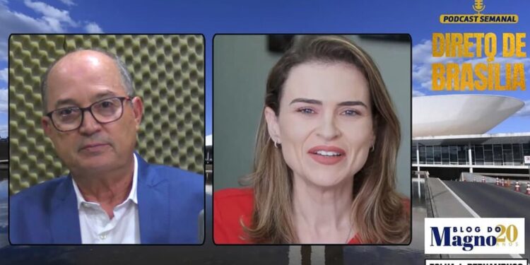 Pré-candidata ao Senado, Marília é entrevistada por Magno Martins