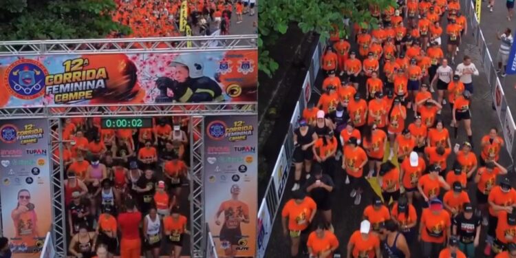 Corrida feminina do Corpo de Bombeiros de Pernambuco
