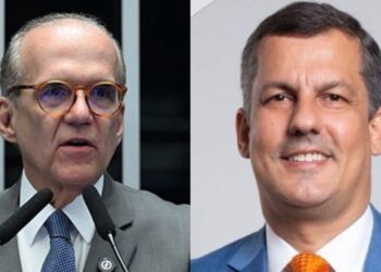 O senador Fernando Dueire (PSD) e o advogado Carlos Sant'Anna (Novo)
