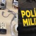 Segundo a PM, os equipamentos estavam em postes