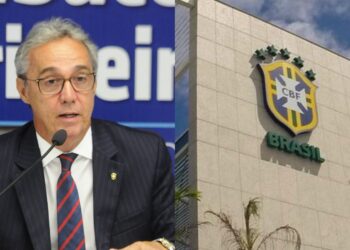 O presidente da Federação Pernambucana de Futebol, Evandro Carvalho