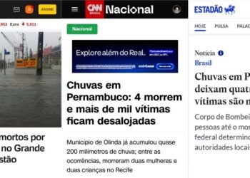 Desastre ganha destaque na mídia nacional (UOL, CNN Brasil e Estadão)