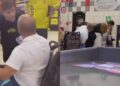 Clientes se desentenderam em supermercado