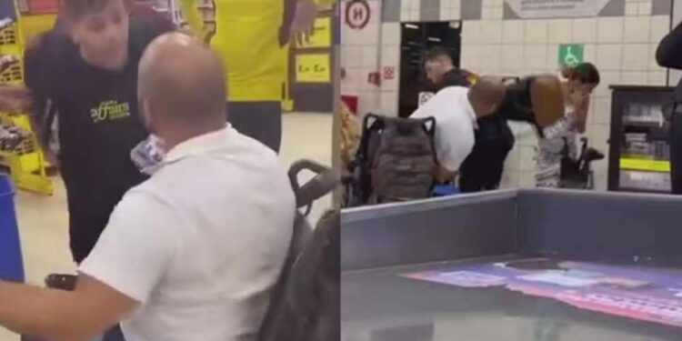 Clientes se desentenderam em supermercado