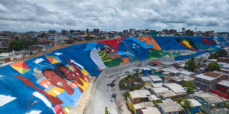 A obra nasceu de projeto elaborado pela Prefeitura do Jaboatão dos Guararapes