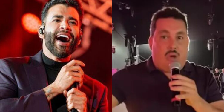 O cantor Gusttavo Lima e o Prefeito de Surubim, Cleber Chaparral (União-PE)