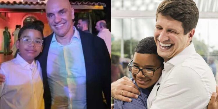 Pedrinho, coroinha que foi a casamento de Campos, finalmente tem foto com ex-prefeito