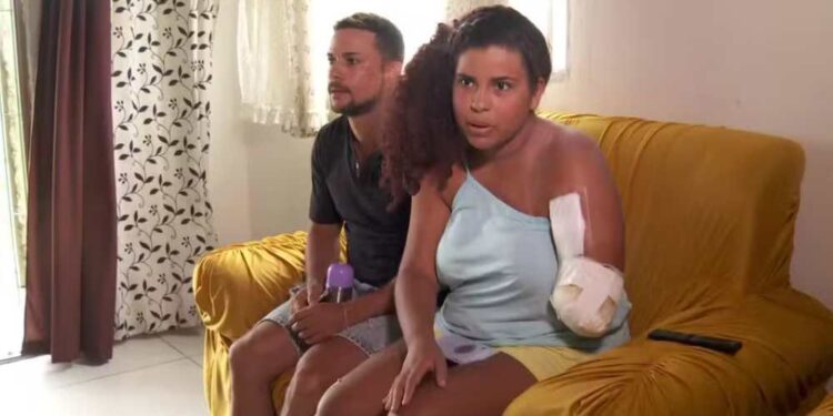 Kaylanne Timóteo perdeu um braço durante o ataque de tubarão