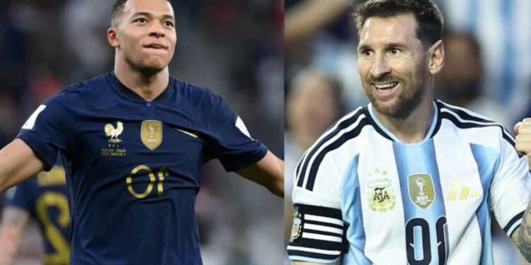 Kylian Mbappe e Lionel Messi entram em campo pelo Mundial