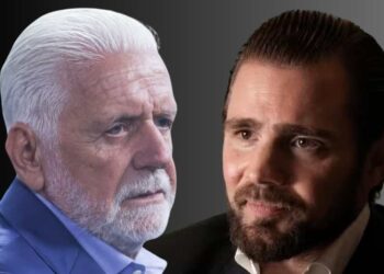 O senador Jaques Wagner (PT-BA) e o banqueiro Daniel Vorcaro