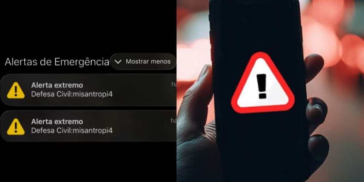 Moradores de diferentes regiões do Brasil receberam uma mensagem