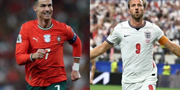Cristiano Ronald e Harry Kane entram em campo hoje pelo Mundial