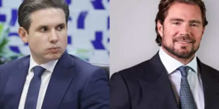 Presidente da Câmara dos Deputados, Hugo Motta, e Daniel Vorcaro