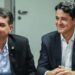 Flávio Bolsonaro e o presidente estadual do PL em Pernambuco