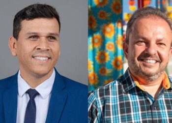 O ex-secretário Henrique Leal Sampaio e o prefeito de Salgueiro, Fabinho Lisandro (PSD)