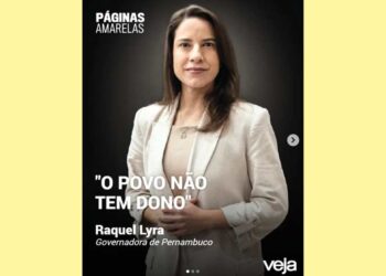 Raquel Lyra (PSD) foi destaque no 'páginas amarelas' da Veja