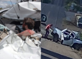 O sinistro ocorreu por volta das 12h15, no quilômetro 400 da rodovia