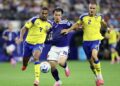 A seleção japonesa empatou com a Suécia em 1 x 1