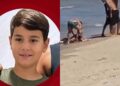 A vítima estava no mar com tios e primos.