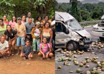 O acidente aconteceu na BR-116, próximo a Santa Terezinha, Bahia.