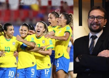 O advogado Alberto Goldenstein (à dir.), especialista em Direito Desportivo.