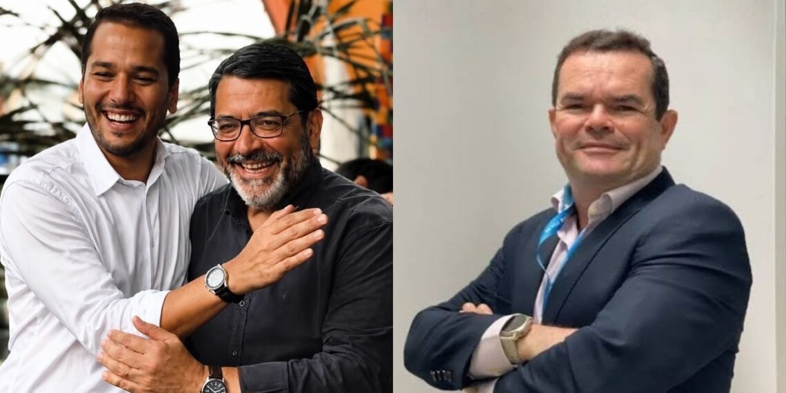 Humberto Arraes e o secretário de Agricultura de PE, Cícero Moraes (à esq.); e Paulo Nery, que deve assumir a Copergás.