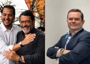 Humberto Arraes e o secretário de Agricultura de PE, Cícero Moraes (à esq.); e Paulo Nery, que deve assumir a Copergás.