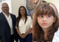 O investigador Fred Ponce; e a mãe de Beatriz Angélica, Lucinha Mota.