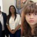 O investigador Fred Ponce; e a mãe de Beatriz Angélica, Lucinha Mota.