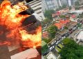 O protesto gerou um engarrafamento entre os bairros dos Aflitos e Rosarinho. Foto: cortesia