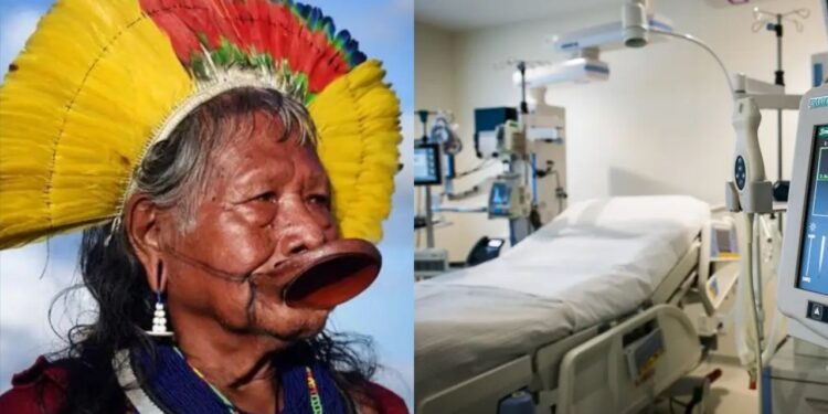 Cacique Raoni Metuktire, 94 anos. Foto: Divulgação.