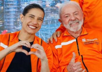 A governadora de Pernambuco, Raquel Lyra (PSD); e o presidente Lula (PT).