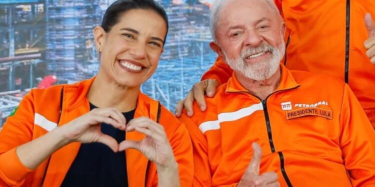 A governadora de Pernambuco, Raquel Lyra (PSD); e o presidente Lula (PT).