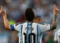 Messi, da Argentina, comemora gol contra a Argélia na Copa do Mundo
Imagem: Roberto Schmidt/AFP