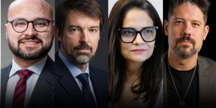 Da esq. para a dir. Igor Gadelha, Fernando Schuler, Ana Dubeux e Phelipe Siani