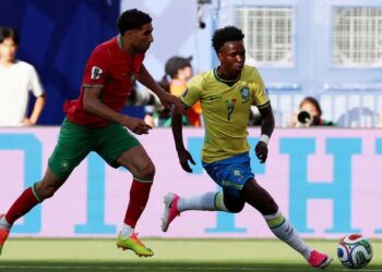Vini Jr marcou gol de empate em Brasil x Marrocos
