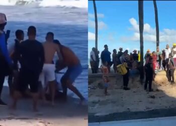 Jovem é mordida por tubarão na praia de Boa Viagem, no Recife