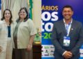Raquel Lyra (PSD),  Carol Jordão e Jeyson Falcão (Da esq. p/ Dir.)