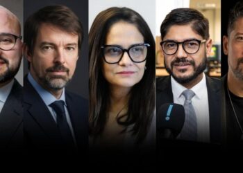 Igor Gadêlha, Fernando Schüler, Ana Dubeux, Wilson Lima e Phelipe Siani