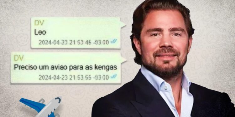 Daniel Vorcaro pediu um avião para transportar garotas de programa, a quem ele chamou de "kengas"