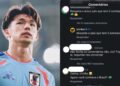 Torcedores brasileiros lotaram as redes de Kento Shiogai com críticas e provocações