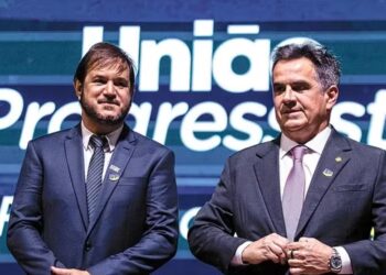 Os presidentes do União Brasil, Antonio Rueda, e do PP, Ciro Nogueira