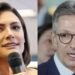 Michelle Bolsonaro e Romeu Zema